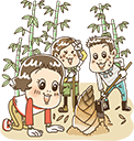たけのこ収穫体験